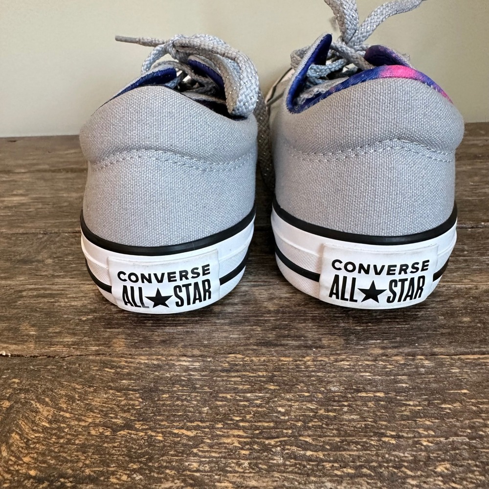 Converse All Star Gray Low Top Sneakers Women's Galaxy Lining Shoes Size 7 - Picture 3 of 5